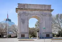 The Victory Arch in downtown Newport News