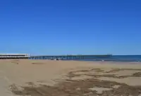 The Virginia Beach Oceanfront with the fishing pier in the distance